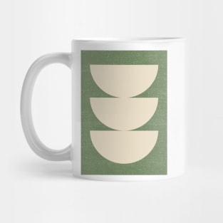 Half Circle 3 - Green Olive 2 Mug